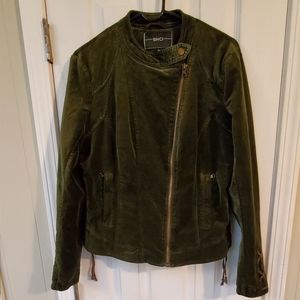 BNCi moto style velvet jacket, EUC